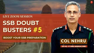 SSB Doubt Clearing Session: Live Q&A with Col Nehru #5