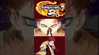 Comparison Ultimate Jutsu Gaara [Naruto Heroes 1 & 2] #shorts #gaara #ultimateninja #games
