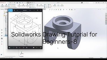 Solidworks Drawing Tutorial for Beginners Exercise-8 || #Solidworks2023