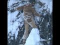 Snowboarder cliffed out  whistler