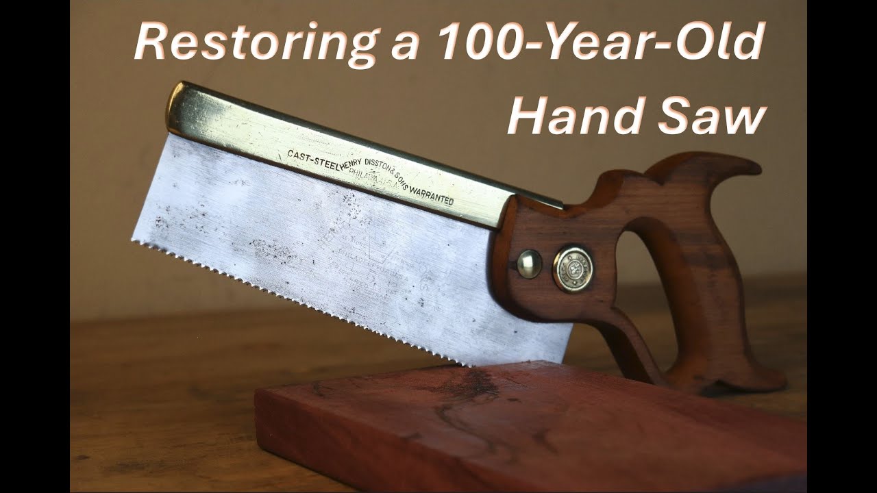Disston No. 5 Back Saw Restoration - YouTube