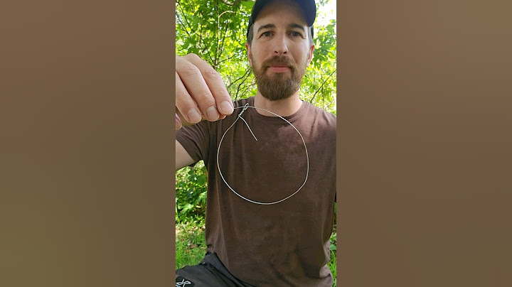 Making a survival rabbit snare with wire 🐇