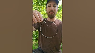 Making a survival rabbit snare with wire 🐇