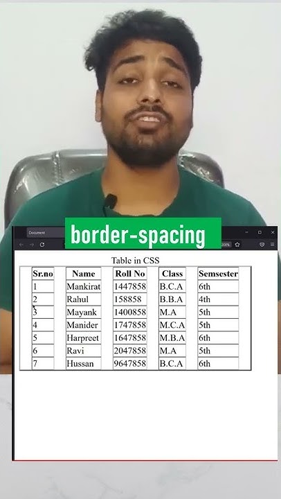 Border Spacing In CSS CSS Table YouTube border-spacing-in-css-css-table-youtube