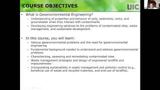 Career Overview Introduction to Geoenvironmental Engineering: Course Syllabus