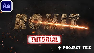 Cinematic 3D Intro Logo in After Effects |Tutorial for beginners in hindi |Free Project File