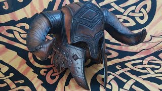 Leather Crafting Tutorial  Barbarian Helmet