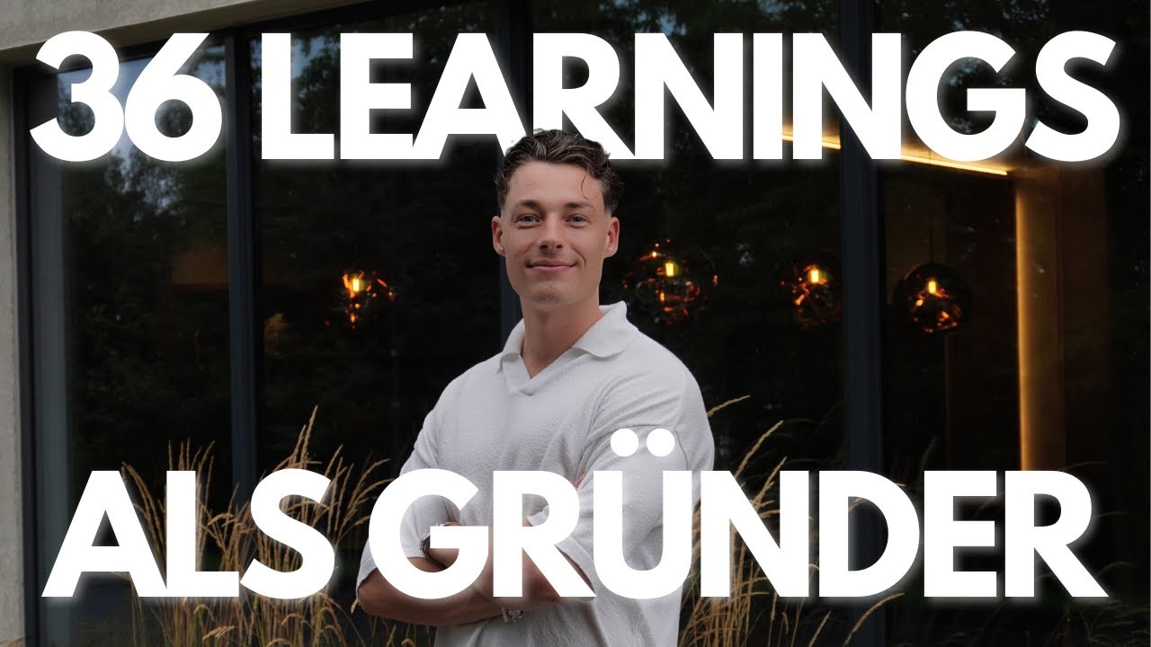 36 LEARNINGS ALS GRÜNDER - Vortrag von Tim Krasenbrink