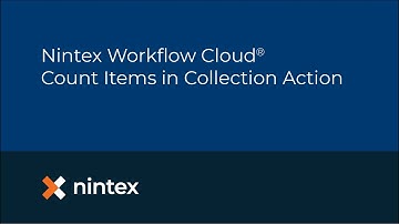 Nintex Workflow Cloud: Count Items in Collection Action