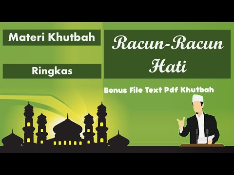 Materi Khutbah Jum&rsquo;at Ringkas | Racun-Racun Hati