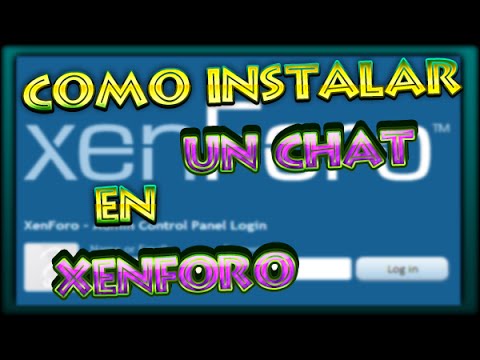 Como Instalar Un Chat En Xenforo