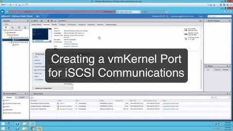 Configuring iSCSI Kernel Port in vSphere 6.5