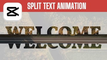 CapCut PC Tutorial: Creating a Simple Cinematic Split Text Animation Intro | Step-by-Step Guide