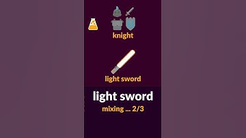 Use the LIGHT SWORD in Little Alchemy 2