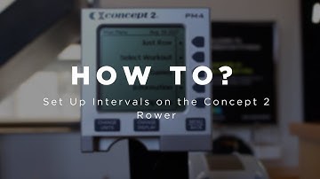 How to...Set Up Intervals on the Concept 2 Rower