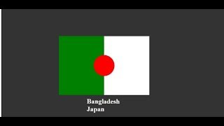 Coding Inside | Flag Animation | Bangladesh & Japan | first time ever | Never Seen Before |