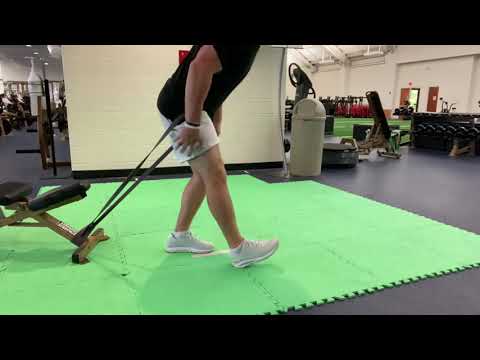 Banded Hamstring Sweep the Floor