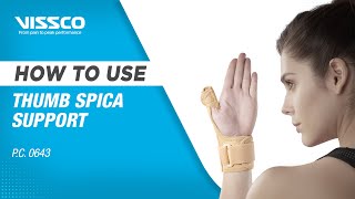 How to Wear & When to use Vissco Thumb Spica Support for Both Left/Right