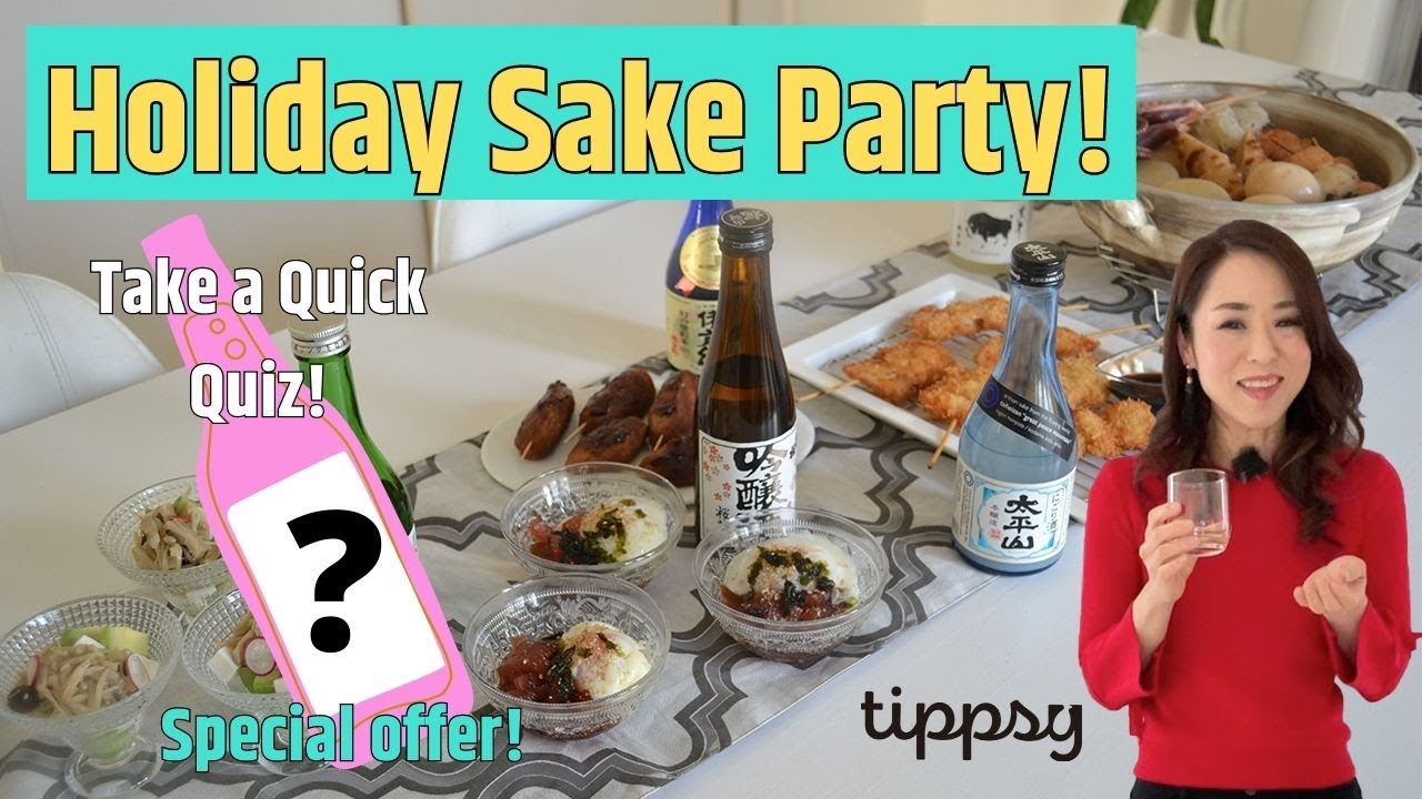 Holiday Sake Party! 6 Japanese Sake & Parings | Tippsy CollaborationⅡ(EP308) | Kitchen Princess Bamboo