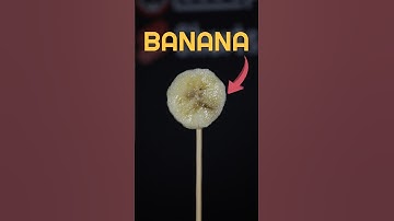 Close up of Burning a Banana 🍌#shorts #macro #closeup ...What is your suggestion for next video?