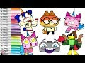 Unikitty Coloring Book Compilation Cartoon Network Puppycorn Dr Fox Hawkodile | SPRiNKLED DONUTS