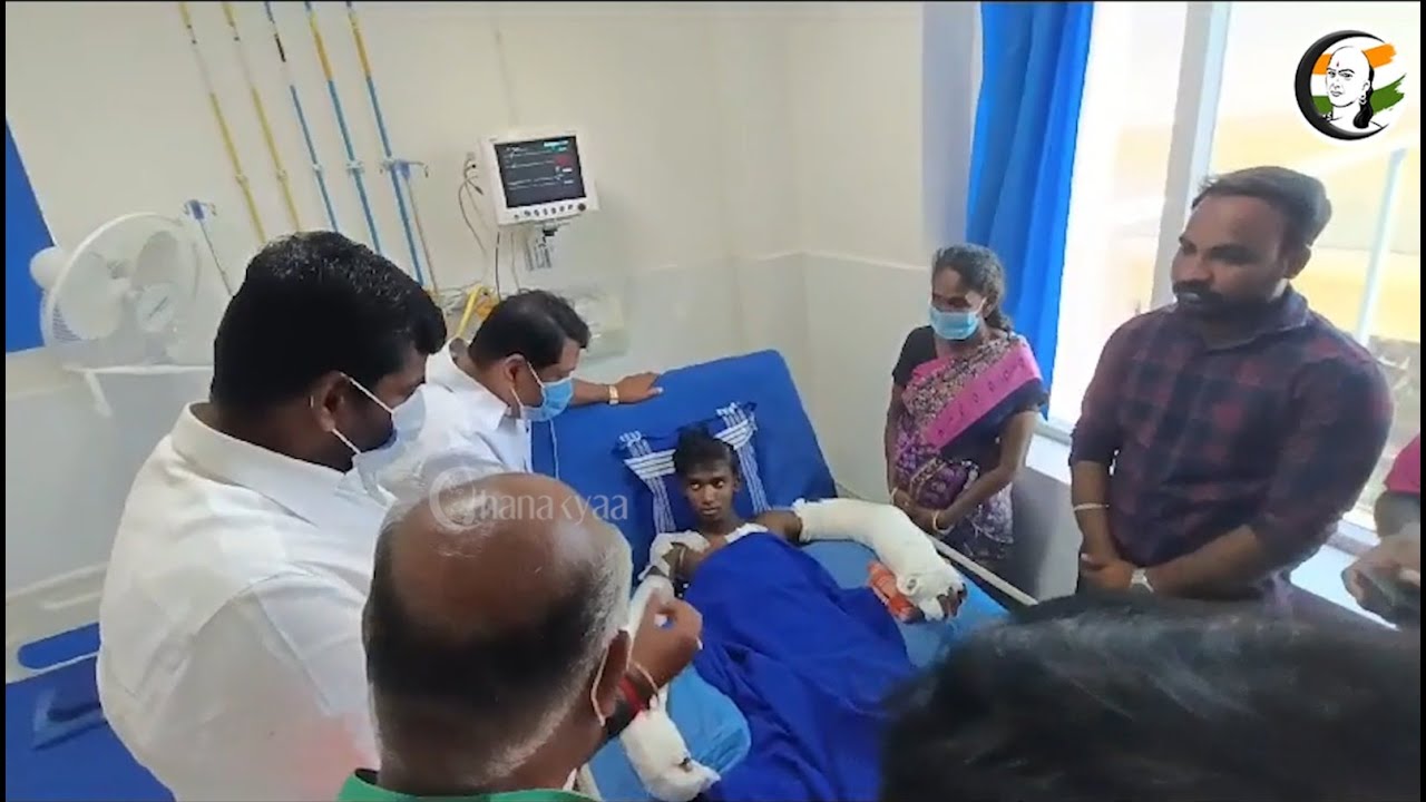 நாங்குநேரியில் வெட்டப்பட்ட மாணவன்.. நேரில் சந்தித்து மலை ஆறுதல்! | Annamalai Meets Nanguneri Student