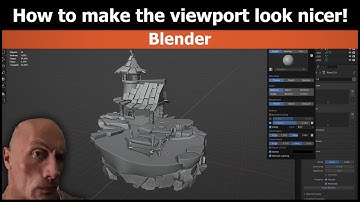 Blender: Make the viewport look nicer #blender3d #blender3d