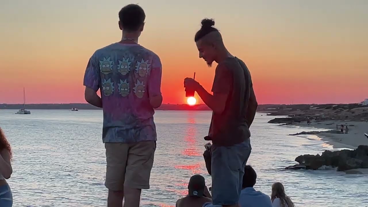 #formentera  Sunset at #pirata  #piratabus Bar Playa de Migjorn 2022