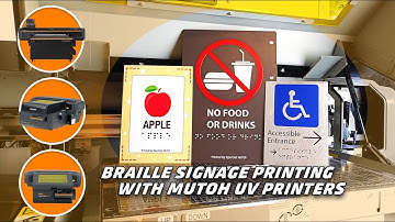 Braille Signage Printing with Mutoh UV Printers