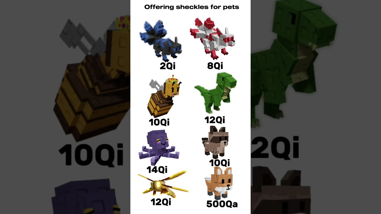 Offering sheckles for pets (check pinned comment) 