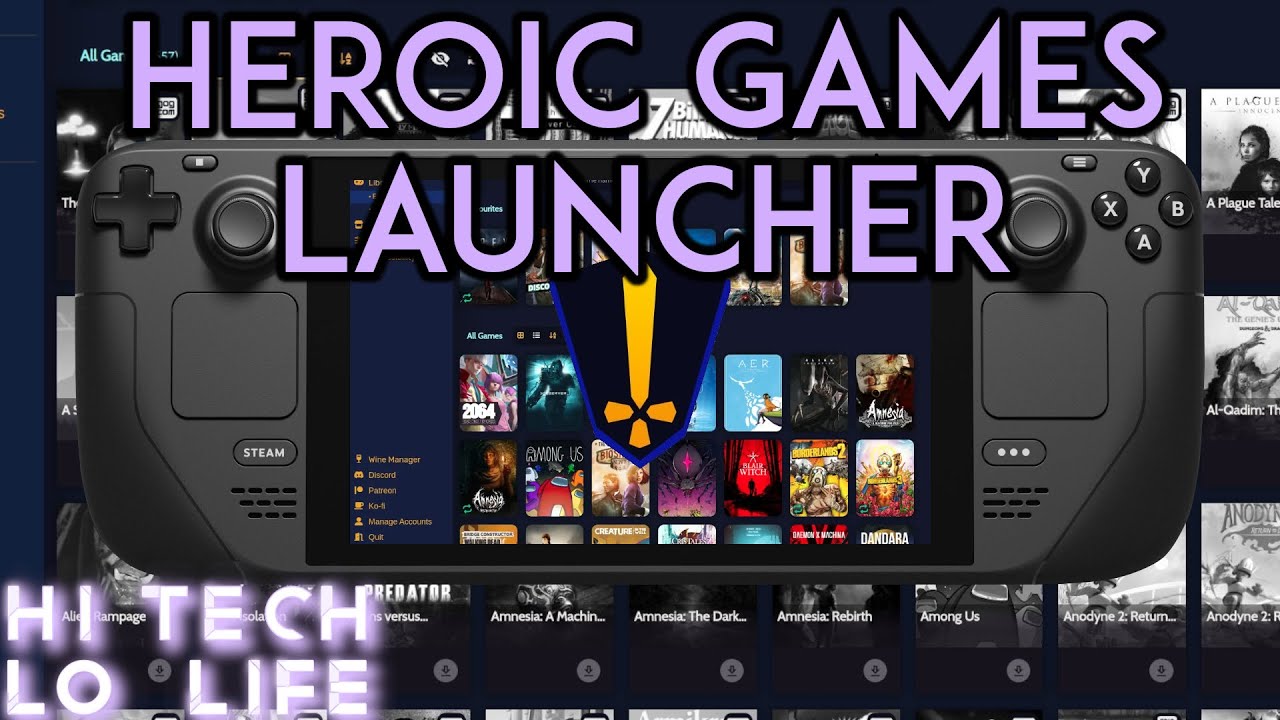 「Steam Deck」 Heroic Games Launcher - A Quick and Dirty Guide - YouTube