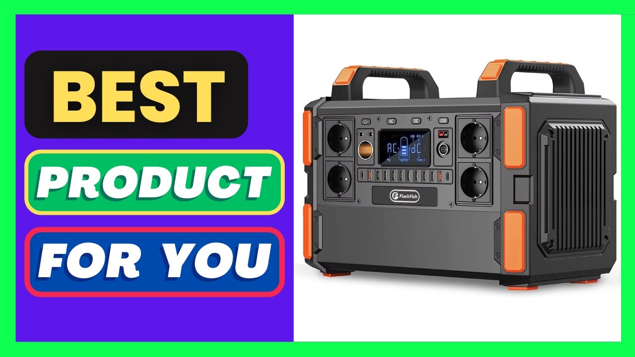 FF Flashfish F132 Lifepo4 Solar Generator 1000W Portable