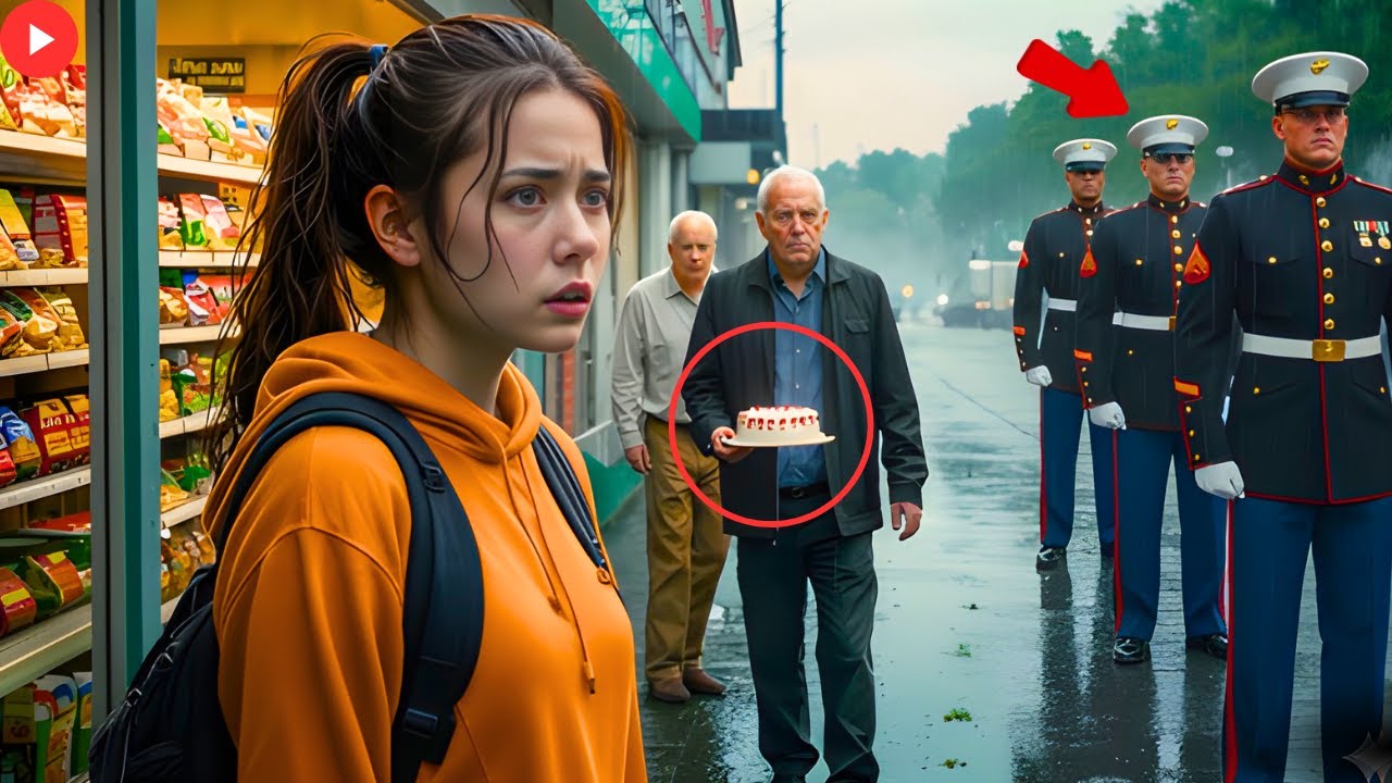 Молодая девушка платит за продукты пожилому ветерану — через несколько часов к ней домой прибываю...