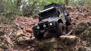 Land Rover Defender Traas Trx4 110 Rc Crawler Off-Road Adventure Rock Crawling