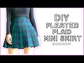 How to Make A Pleated Plaid Tennis Skirt || SHANiA DIY