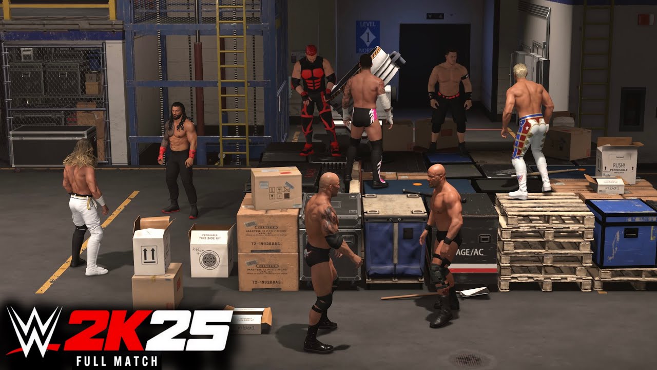 FULL MATCH - 8-Man Backstage Brawl: WWE2K25