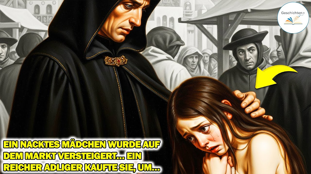 Ein nacktes Mädchen wurde auf dem Markt versteigert… ein reicher Adliger kaufte sie, um…