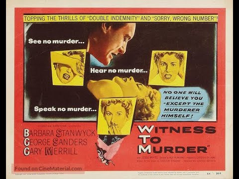 Witness To Murder 1954) Trailer