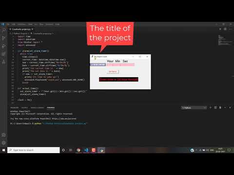 Alarm clock in Python with Tkinter