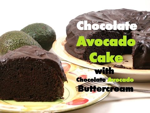 Chocolate Avocado Cake with Chocolate Avocado Buttercream - Vegan Recipe!