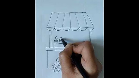 How to draw Ice-cream cart @niyuzart Summer season drawing | #icecream #icecreamcart #summer