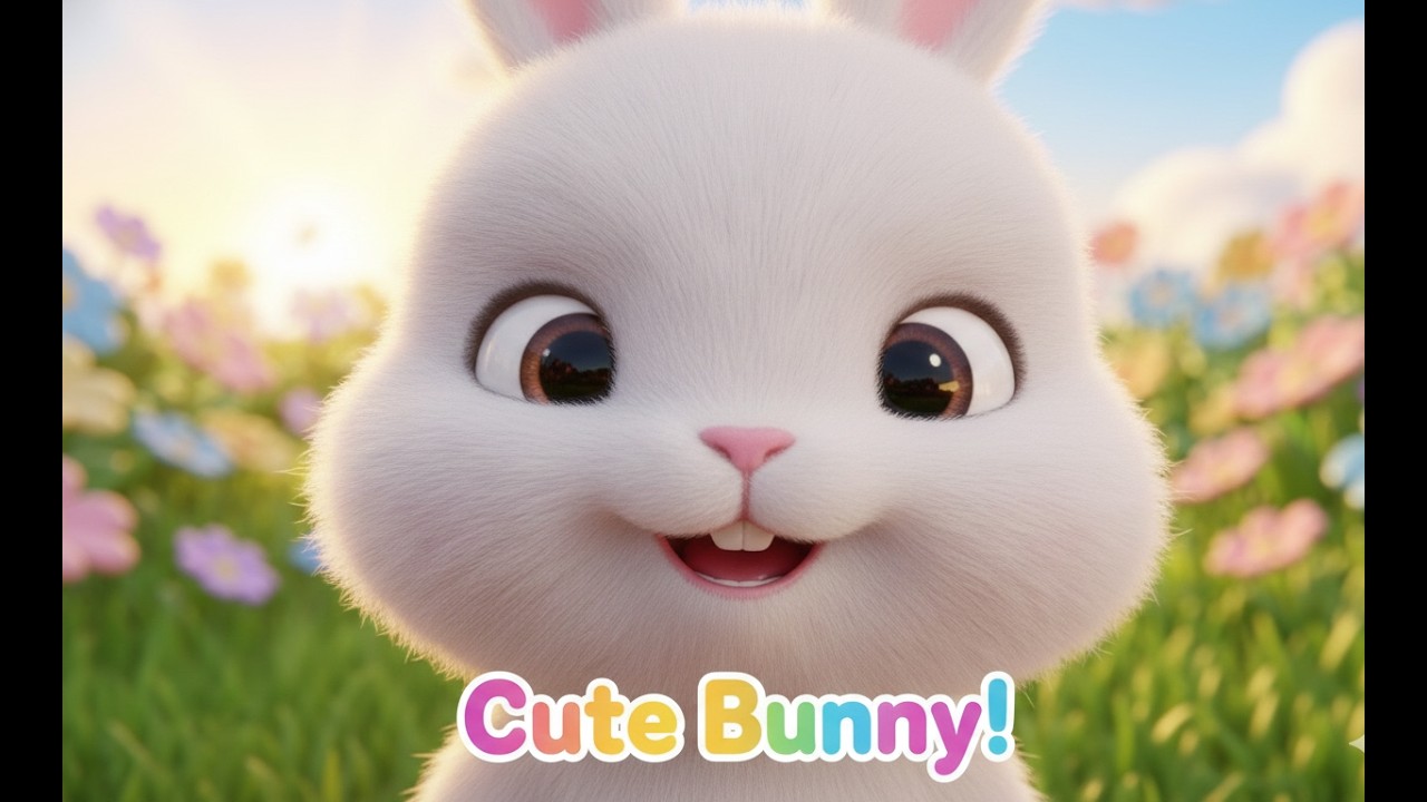 Tiny Bunny Garden Adventure Song for Kids | Cute Bunny Nursery Rhyme 🐰