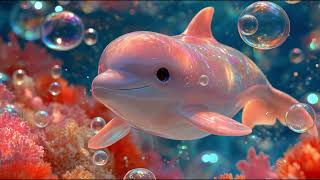 Cute Pink Dolphin Underwater Lofi Music 🐬 Relaxing Study, Work & Sleep Ambience screenshot 4