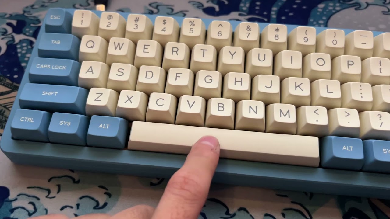 KBD D60 WK E COAT BLUE KEYBOARD | HOLY PANDAS & SA... - youtube