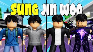 Cara Membuat SUNG JIN WOO (Solo Leveling) Di Brookhaven W/ID & Accessories Name - Roblox