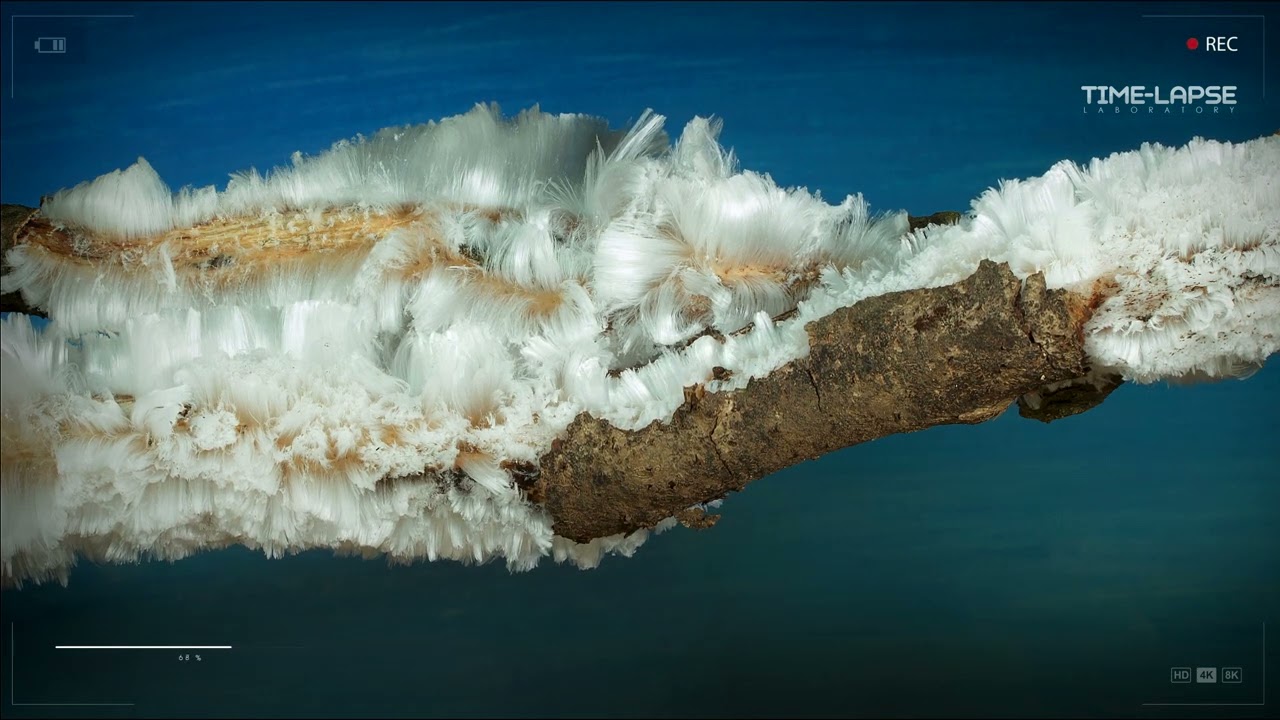Hair ice, Haareis, ice wool or frost beard  | How is it formed and what is it | Time lapse