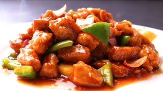 Sweet and Sour Chicken Chinese style (chicken breast recipe)  American Chinese street food recipes