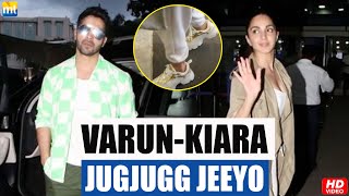 Jugjugg Jeeyo’s Kiara Advani’s golden shoes steal the show, Varun Dhawan looks funky in neon jacket