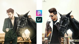CLASSIC BLACK HORSE - Photo Editing In PicsArt & Lightroom Step By Step In Hindi - BF Editz ARMY