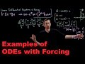 Systems of Differential Equations with Forcing: Example in Control Theory